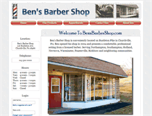Tablet Screenshot of bensbarbershop.com